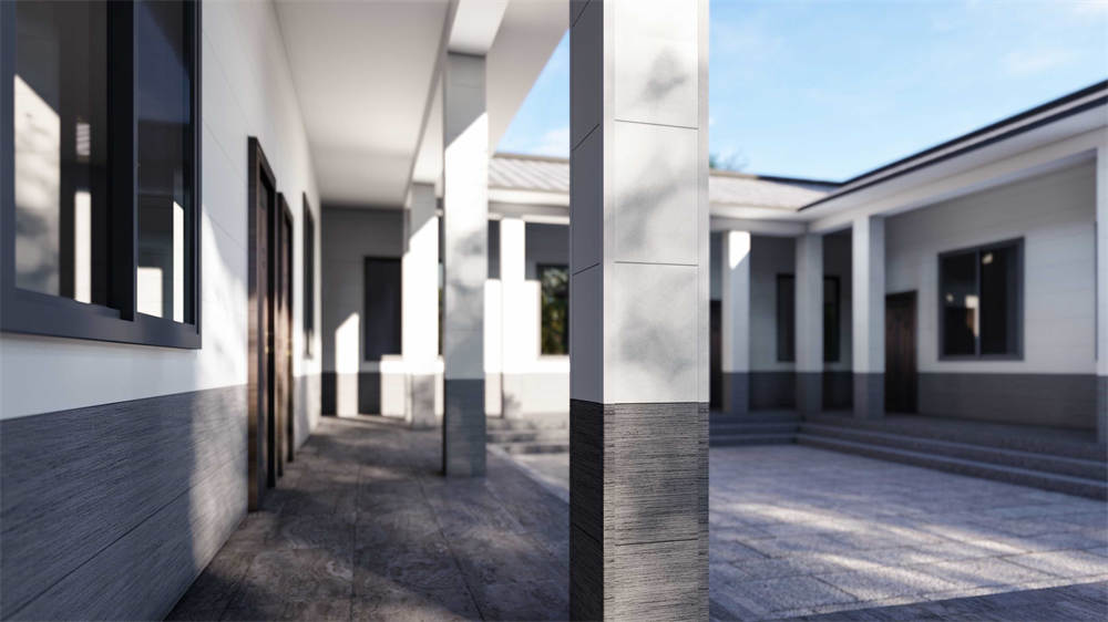 中式庭院項(xiàng)目 板材型號：PB9003，CZS70-02